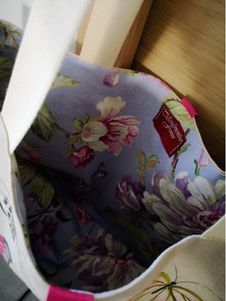 Sac interieur fleuri en coton l 4 vue interieur l Tilleulmenthe mode boutique de vêtements femme en ligne
