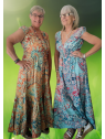 Robe longue fluide à imprimés ; 1 vue déclinaisons l Tilleulmenthe mode boutique de vêtements femme en ligne