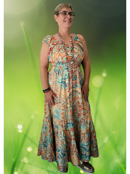 Robe femme grande taille et colorée l 4 vue portée l Tilleulmenthe mode boutique de vêtements femme en ligne