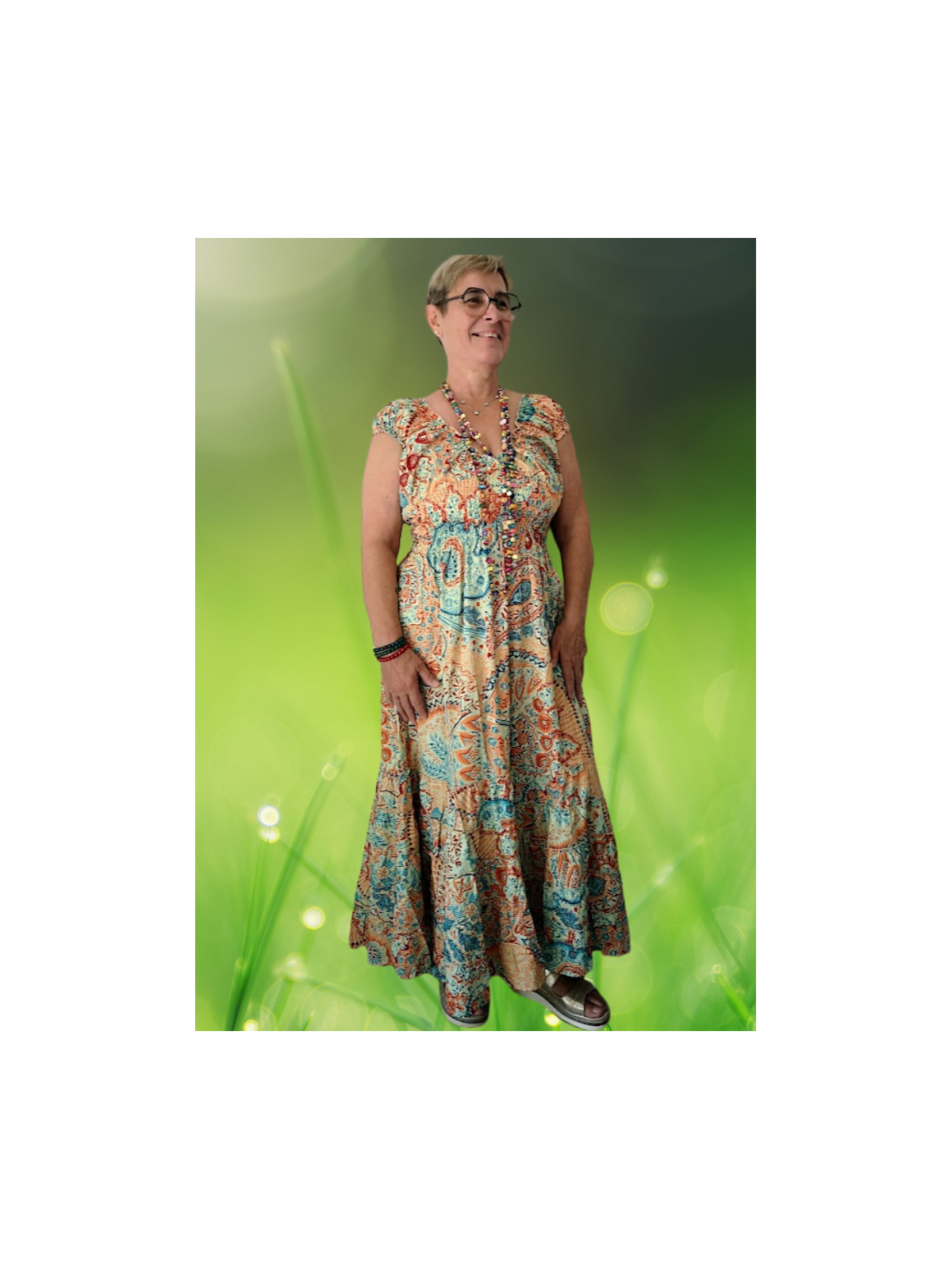 Robe femme grande taille et colorée l 4 vue portée l Tilleulmenthe mode boutique de vêtements femme en ligne