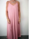 Robe à bretelles femme plissée l 5 vue couleur rose l Tilleulmenthe mode boutique de vêtements femme en ligne