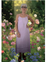 Robe longue à bretelles avec détails volants l 2 vue portée l Tilleulmenthe mode boutique de vêtements femme en ligne