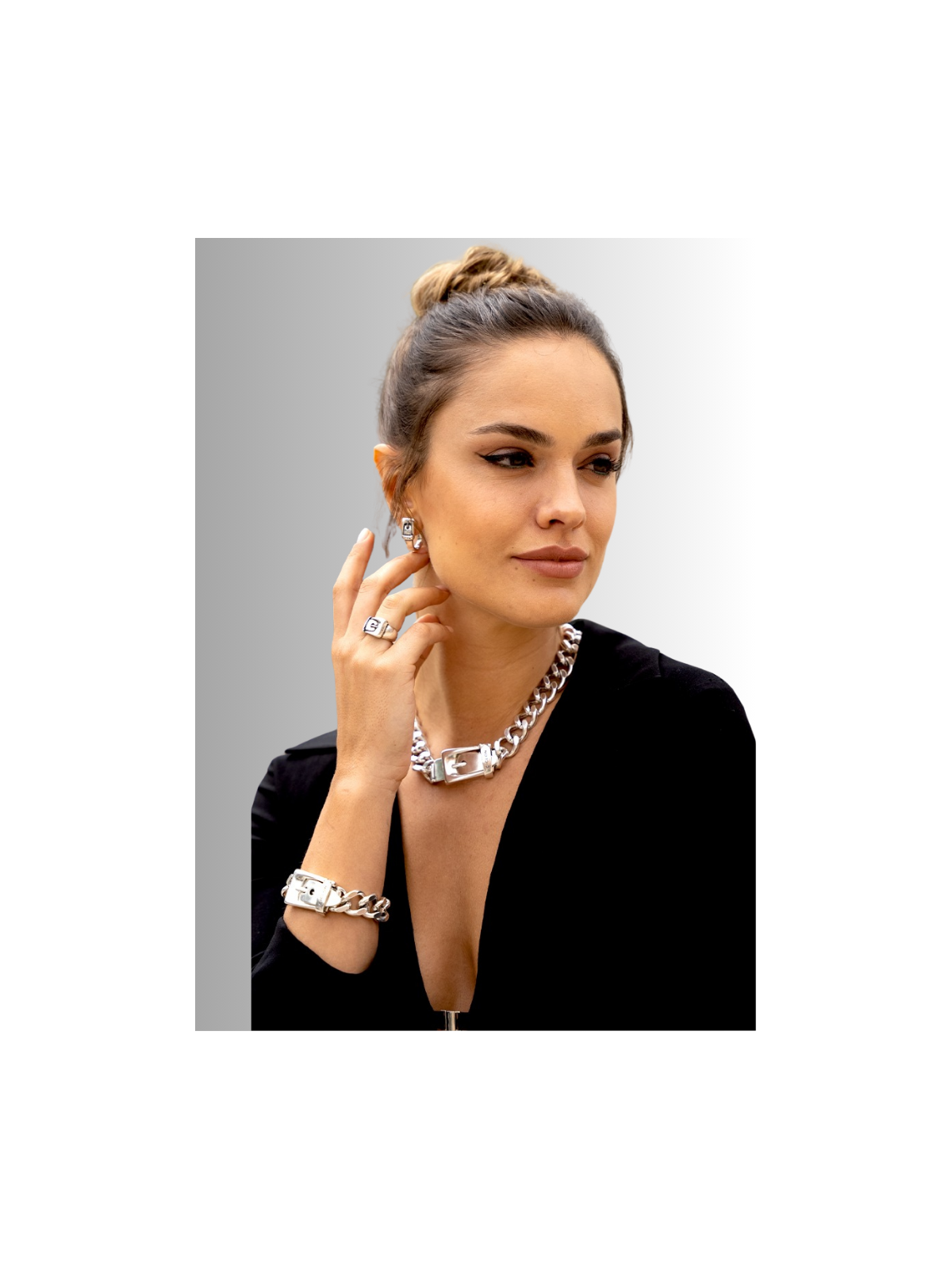 Bracelet plaqué argent marque Ciclon l 1 vue portée l Tilleulmenthe mode boutique de vêtements femme en ligne