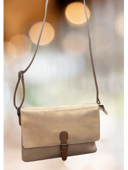Sac à main femme marron beige l 1 vue de face l Tilleulmenthe mode boutique de vêtements femme en ligne