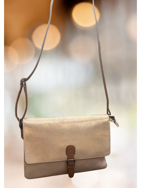 Sac à main femme marron beige l 1 vue de face l Tilleulmenthe mode boutique de vêtements femme en ligne