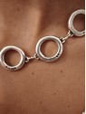 Collier plaqué argent maillons rond l 2 vue rapprochée l Tilleulmenthe mode boutique de vêtements femme en ligne