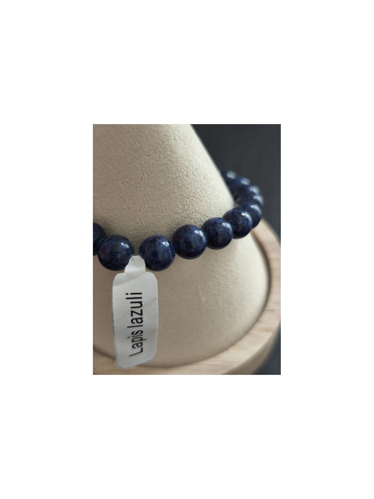 Bracelet élastique pierres bleues l 2 vue rapprochée l Tilleulmenthe mode boutique de vêtements femme en ligne