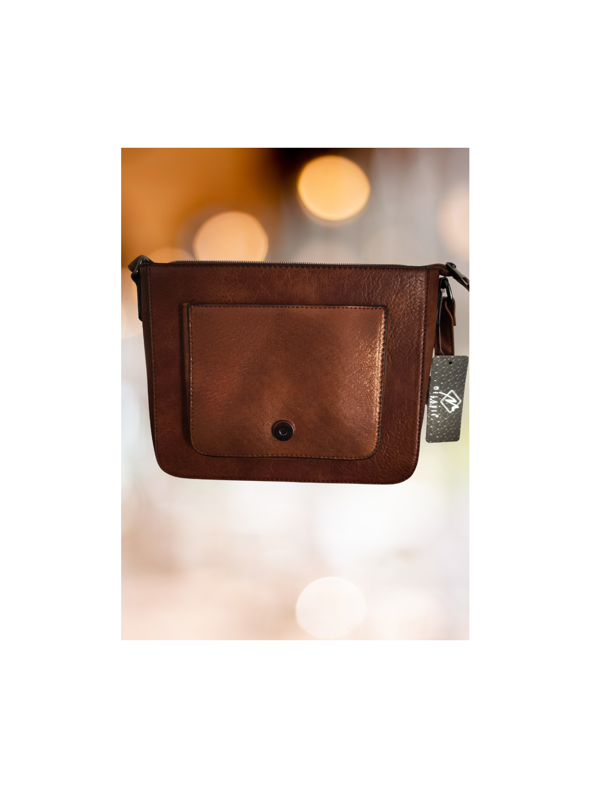 Sac à main femme marron avec bandoulière l 7 vue de dos l Tilleulmenthe mode boutique de vêtements femme en ligne