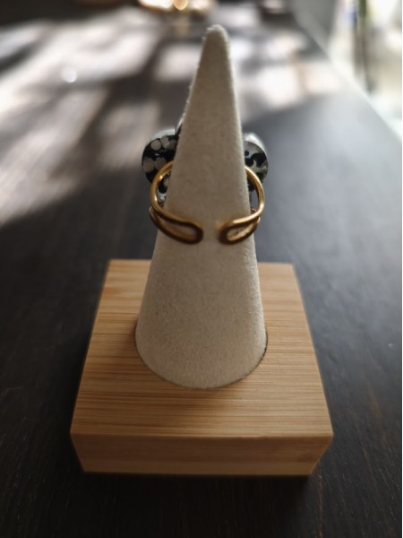 Bague acier inoxydable et résine  forme fleur l 2 vue de dos l Tilleulmenthe mode boutique de vêtements femme en ligne