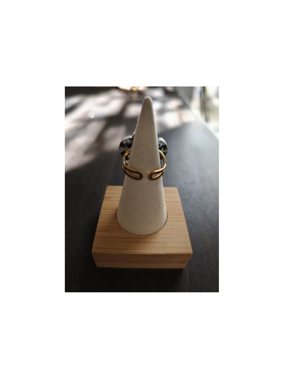 Bague acier inoxydable et résine  forme fleur l 2 vue de dos l Tilleulmenthe mode boutique de vêtements femme en ligne