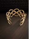 Bracelet manchette doré ajustable l 3 vue de dos l Tilleulmenthe mode boutique de vêtements femme en ligne