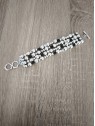 Bracelet perles plaqué argent et cuir l 2 vue de près l Tilleulmenthe mode boutique de vêtements femme en ligne