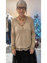 Top dentelle camel l 5 vue porté l Tilleulmenthe mode boutique de vêtements femme en ligne