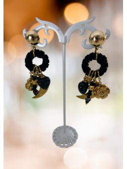 Boucles d'oreille acier...