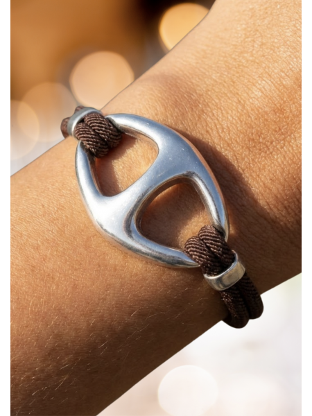 Bracelet avec cordon tressé marque Ciclon l 1 vue de face l Tilleulmenthe mode boutique de vêtements femme en ligne