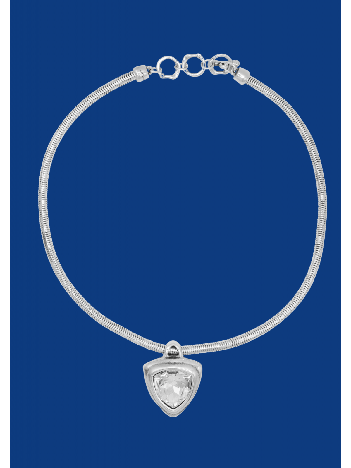 Collier fabrication artisanale avec cristal Swarovski l 2 vue de face l Tilleulmenthe mode boutique de vêtements femme en ligne