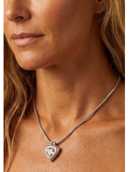 Collier ciclon avec cristal Swarovski blanc l vue de face l Tilleulmenthe mode boutique de vêtements femme en ligne