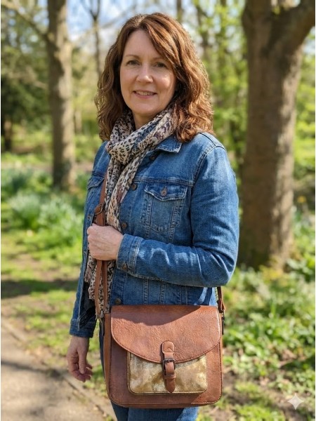 Sac à main femme couleur choco l 5 vue de face l Tilleulmenthe mode boutique de vêtements femme en ligne