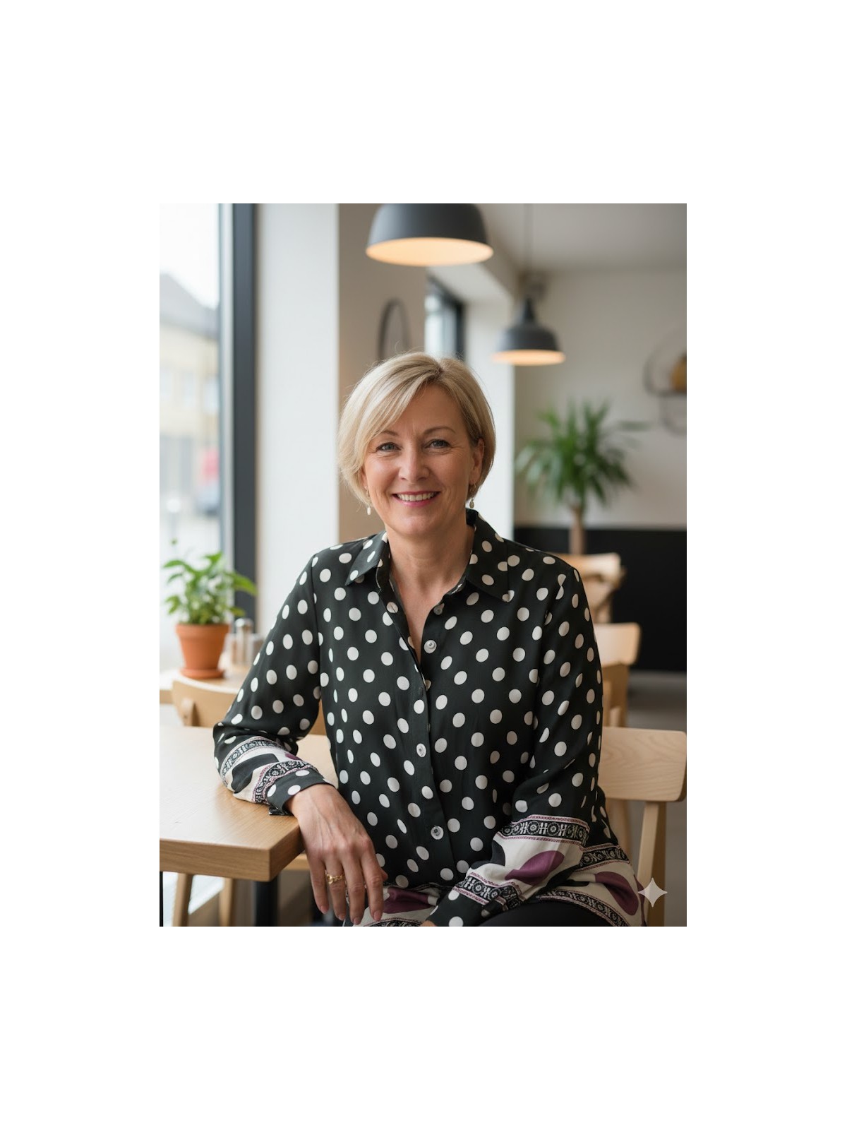 Blouse ample à poids choco et blanche l 3 vue de face l Tilleulmenthe mode boutique de vêtements femme en ligne