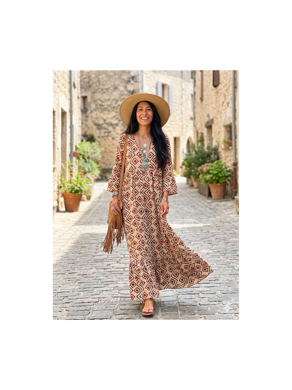 Robe marque Bagatelle France l 1 vue robe avec femme l Tilleulmenthe mode boutique de vêtements femme en ligne