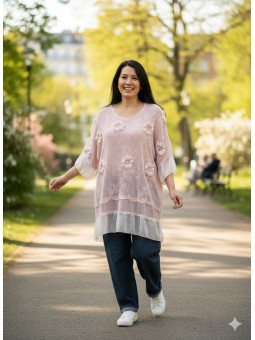 Haut blanc manches longues l 1 vue porté l Tilleulmenthe mode boutique de vêtements femme en ligne