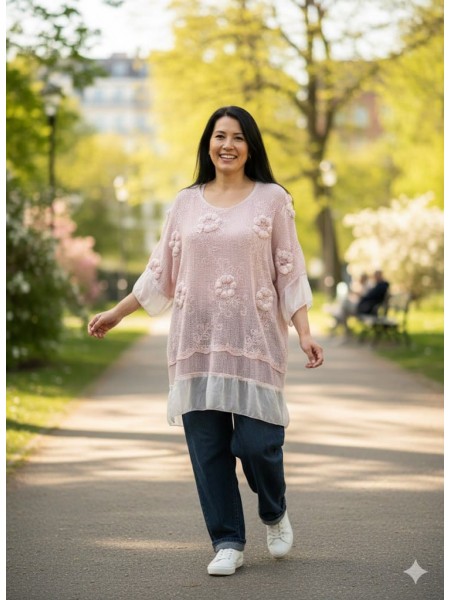 Haut blanc manches longues l 1 vue porté l Tilleulmenthe mode boutique de vêtements femme en ligne