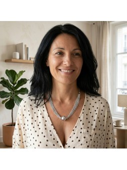 Collier Ciclon ras de cou collection spherik l 1 vue de face l Tilleulmenthe mode boutique de vêtements femme en ligne