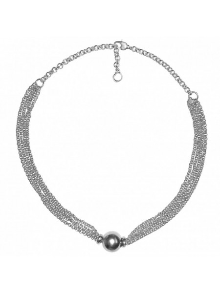 Collier court plaqué argent marque Ciclon l 2 vue rapprochée l Tilleulmenthe mode boutique de vêtements femme en ligne