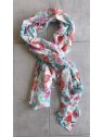 Foulard 100% Coton style paréo couleur orange l 4 vue de près l Tilleulmenthe mode boutique de vêtements femme en ligne
