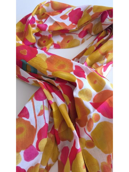 Accessoire fleurs moutarde à fleurs l 4 vue rapprochée l Tilleulmenthe mode boutique de vêtements femme en ligne