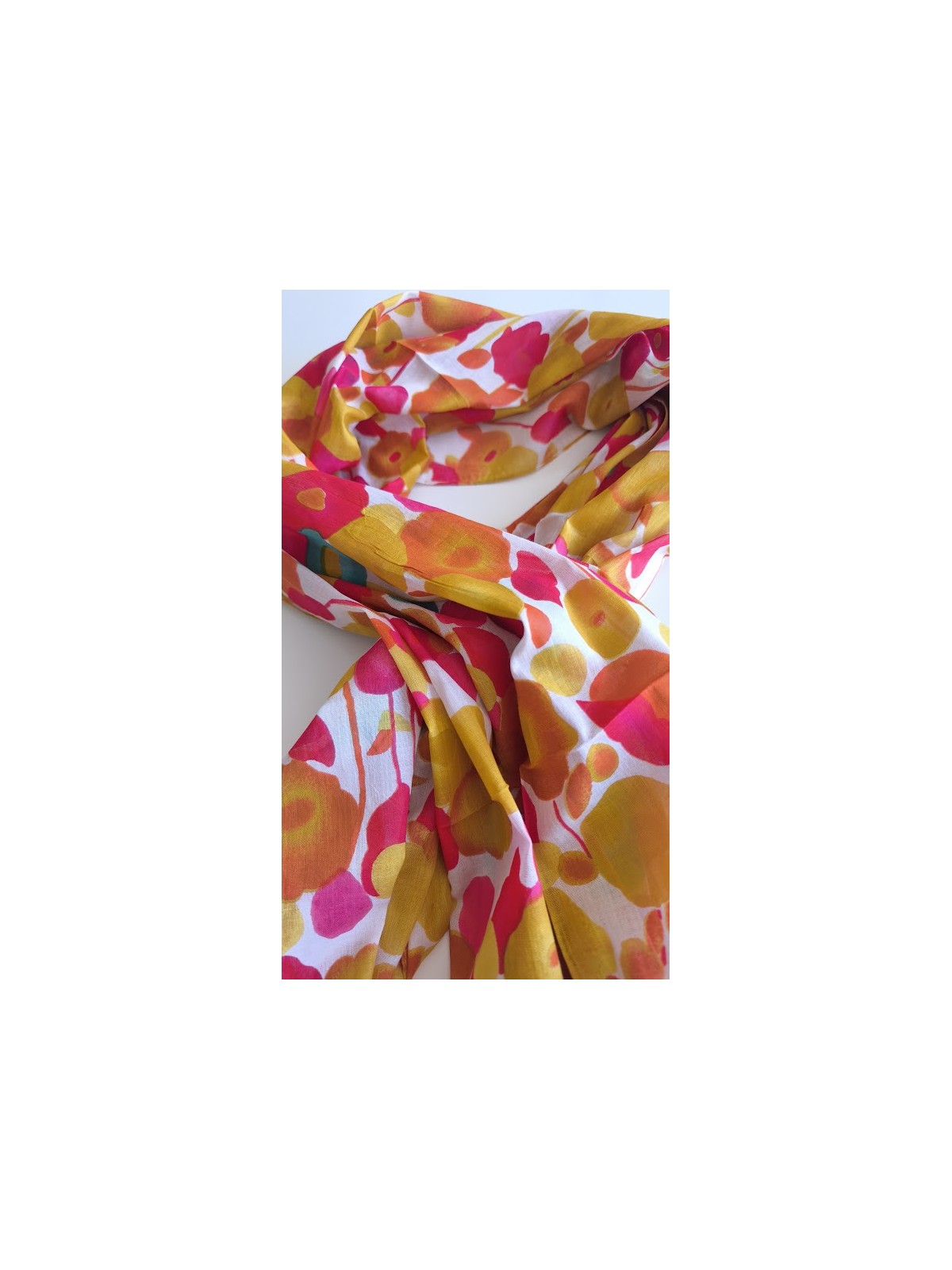 Accessoire fleurs moutarde à fleurs l 4 vue rapprochée l Tilleulmenthe mode boutique de vêtements femme en ligne