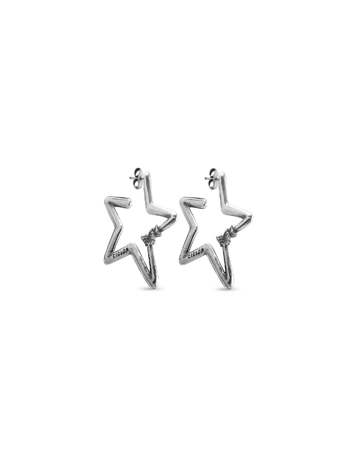 Boucles d'oreilles Ciclon étoiles plaqué argent  | 1 | Tilleulmenthe boutique de mode femme en ligne