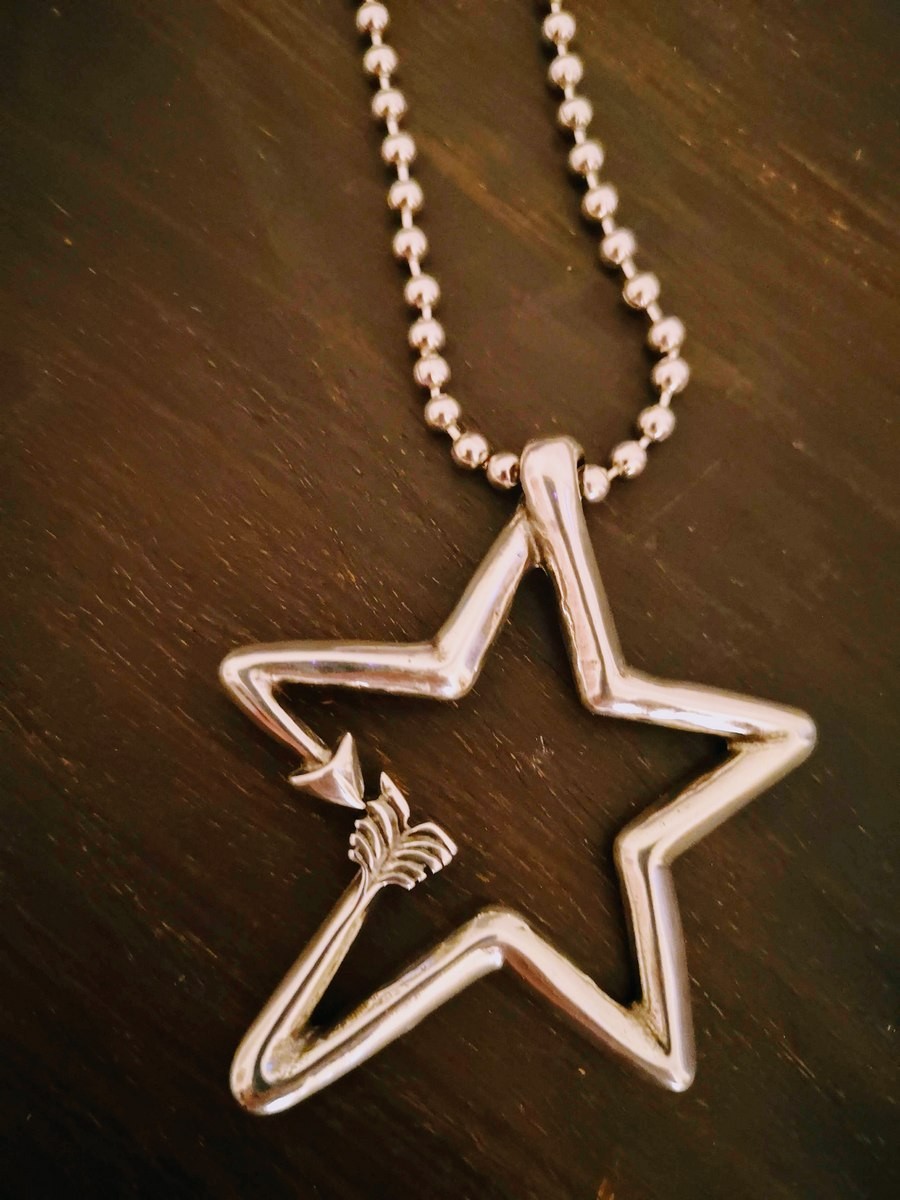 Sautoir Ciclon étoile et flèche en plaqué argent | 1 rapprochée étoile | Tilleulmenthe boutique de mode femme en ligne